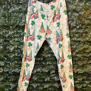 Gnome and Shamrock Leggings